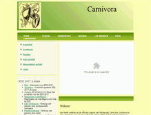 Tablet Screenshot of carnivora.nl