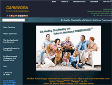 Tablet Screenshot of carnivora.com